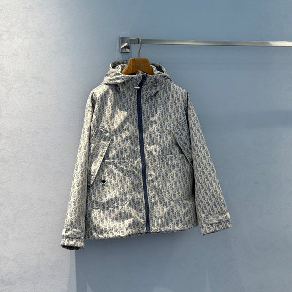 CD 25 hooded jacket baby blue polyester