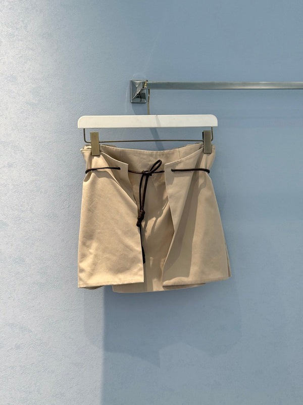 Loewe 25 Skirt Beige Cotton