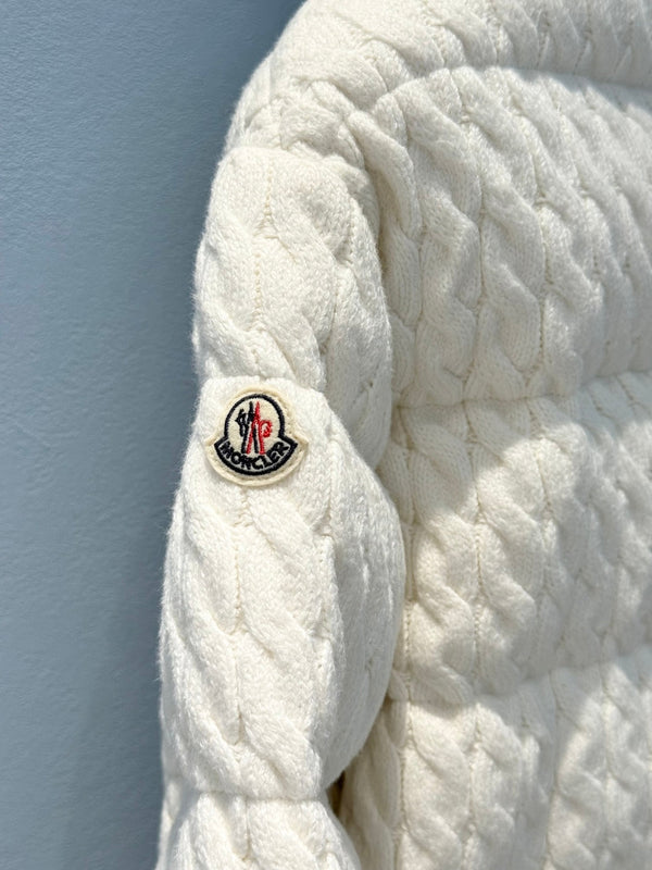 Moncler 25 Jacket Rope White Wool