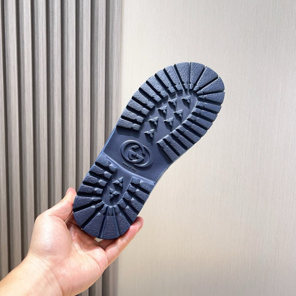 GG Men's Slide Blue Printed Fabric 544368