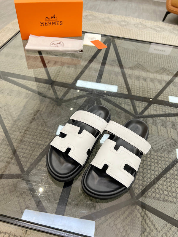 Sandali HM da uomo in pelle di pecora Chypre 544605