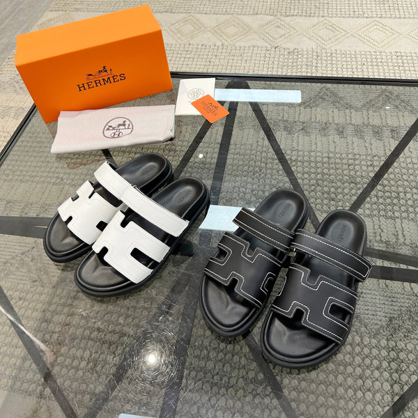 Sandali HM da uomo in pelle di pecora Chypre 544605