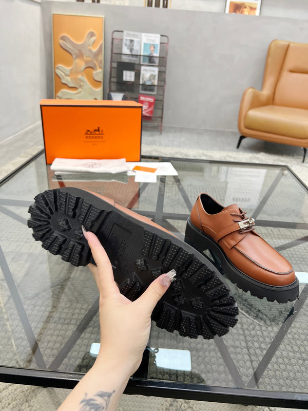 HM Men's First Oxford Loafer Brown Cowhide 590527