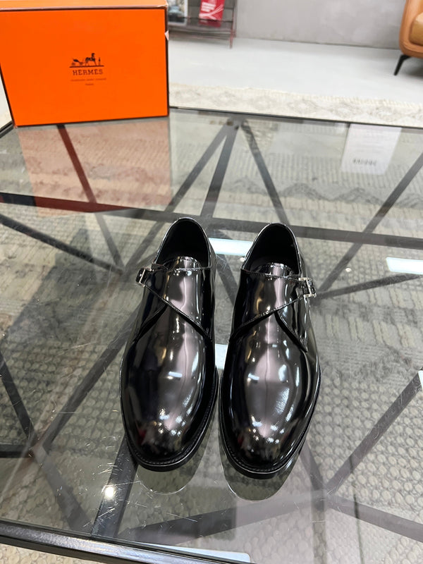 HM Men's Loafer Black Patent Leather 638512