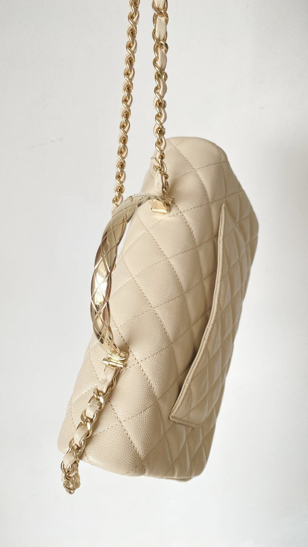 CC Handle Bag 23 Cream Caviar