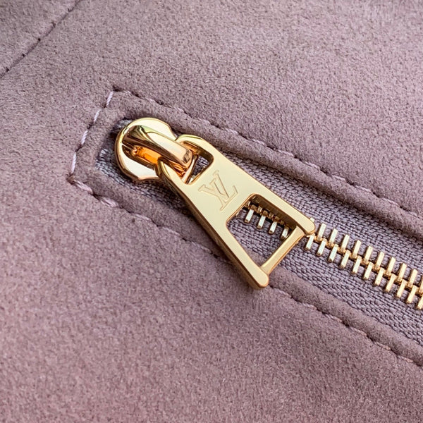 Anytime 34cm Tote Bag Pure Beige Gold Empreinte leather 251568