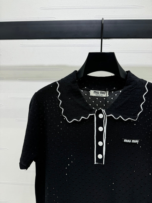 Miu 25 Polo T-Shirt Silk 233517