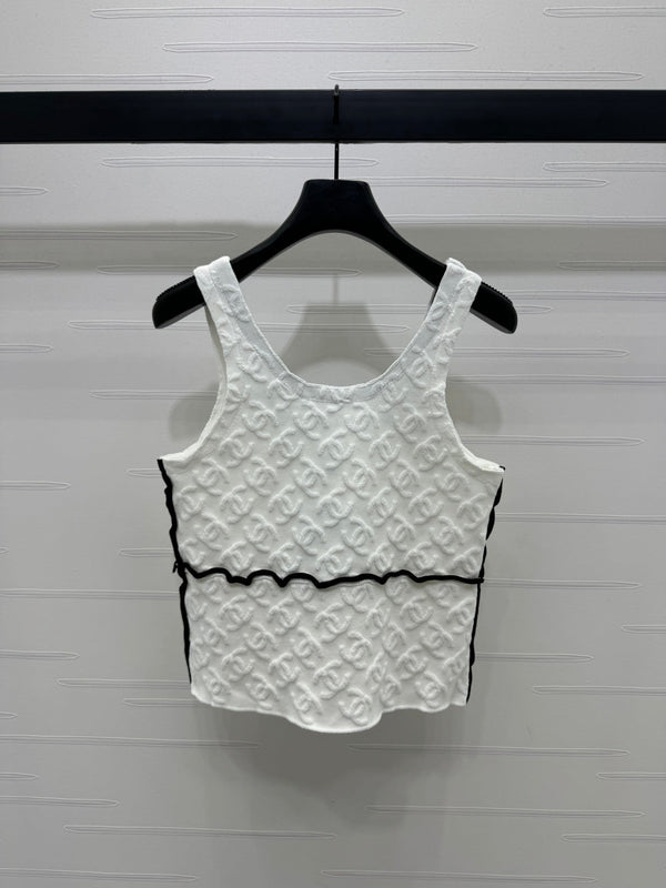 Chanel 25 Monogram Cotton Tank Top