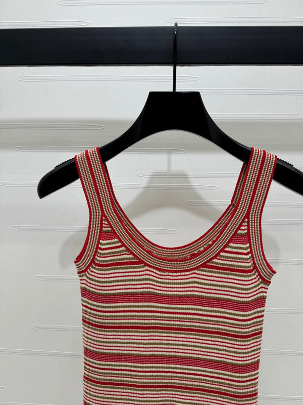 Fendi 25 Striped Top Silk