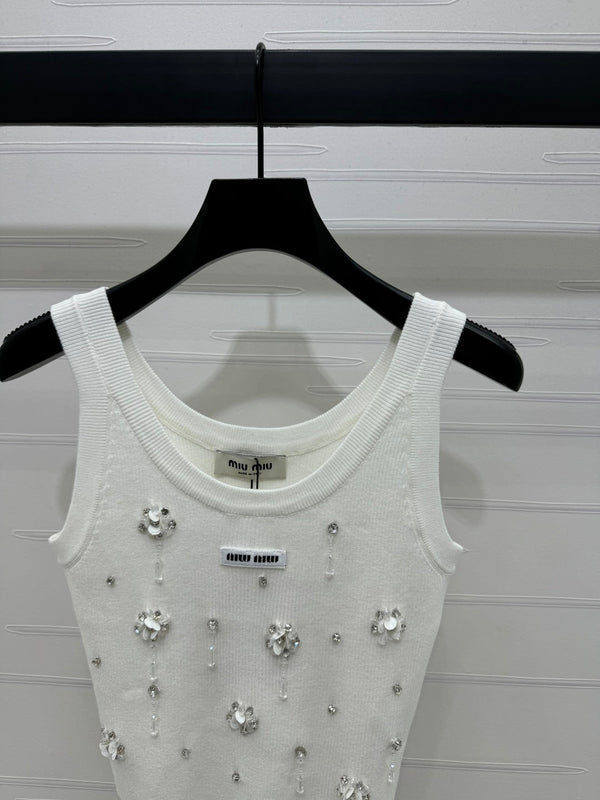 Miumiu 25 White Crop Top
