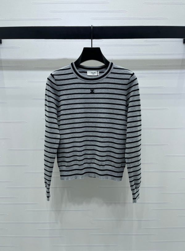 Celine 25 Striped Sweater Wool 296263