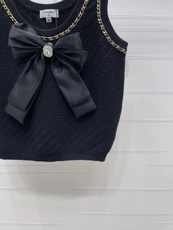 CC 26 Haut Printemps/Été Laine Noire 343439