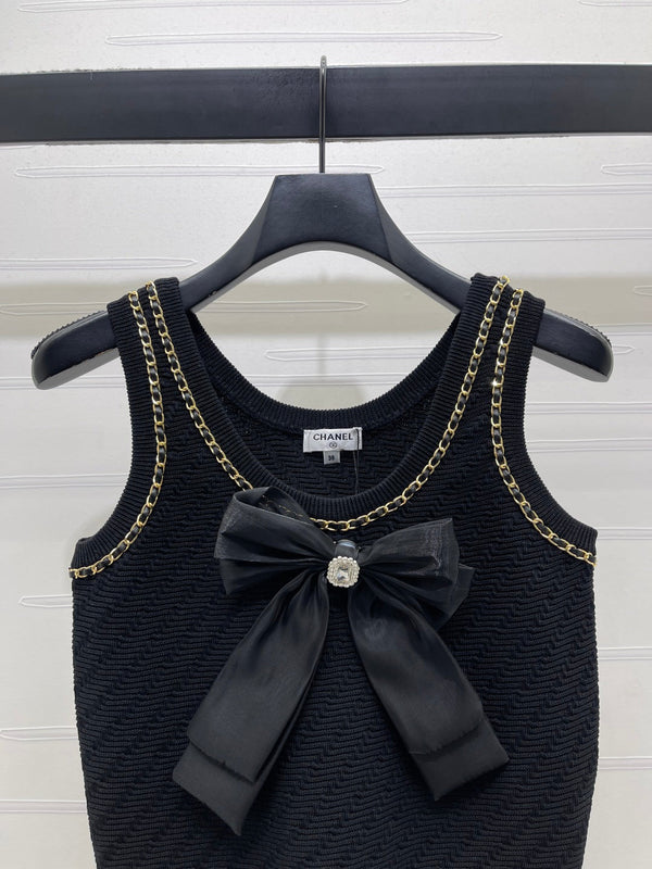 CC 26 Haut Printemps/Été Laine Noire 343439
