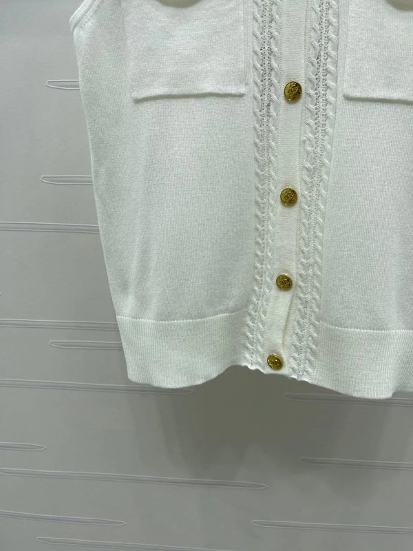 CC 2026 Collared Knit Vest Wool 390686