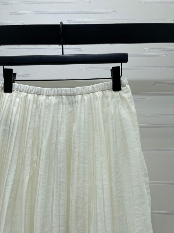Miu Midi Skirt Cotton Nylon Silk 392682