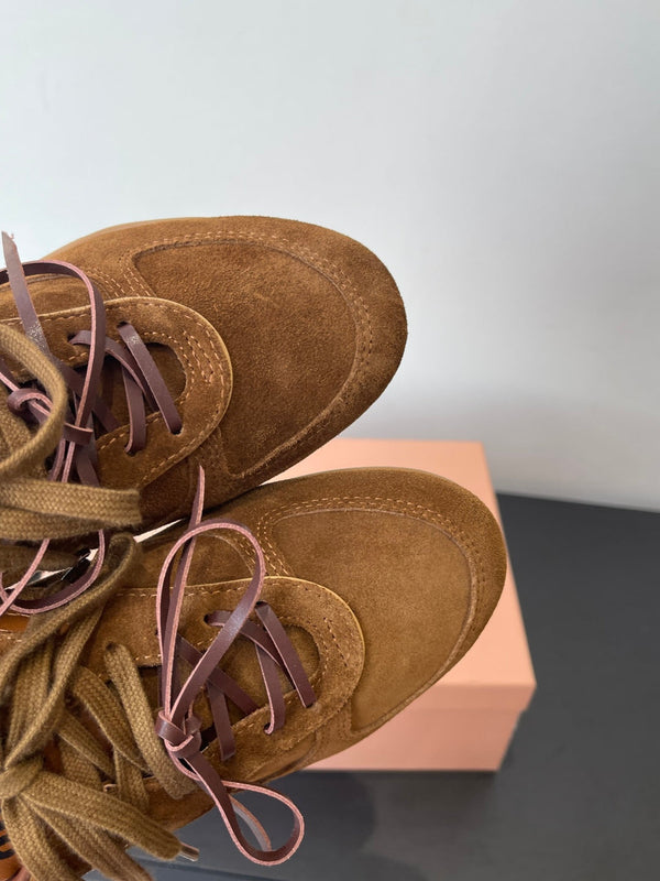 MiuMiu 25 sneaker brown suede 521965