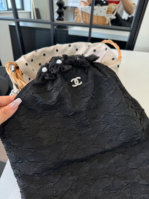 Chanel Bikini Black Cotton 185838