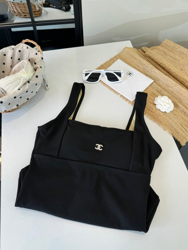 Chanel Bikini Black Cotton 185840