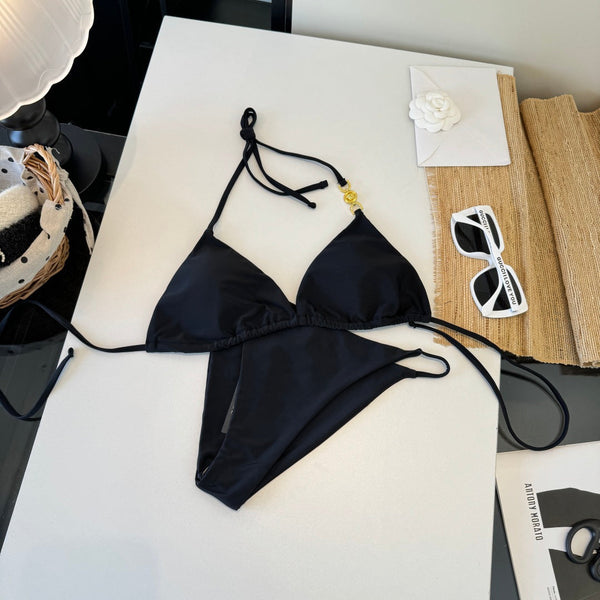 Versace Two-Piece Bikini Black 203034