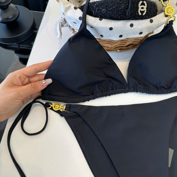 Versace Two-Piece Bikini Black 203034