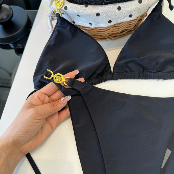 Versace Two-Piece Bikini Black 203034
