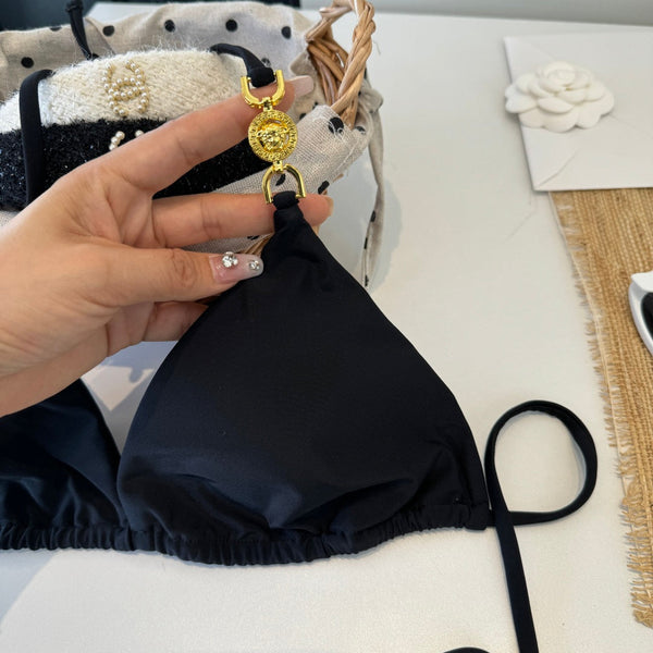 Versace Two-Piece Bikini Black 203034