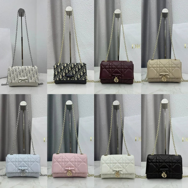 CD 2026 Chain Bag 21cm Fabric Lambskin