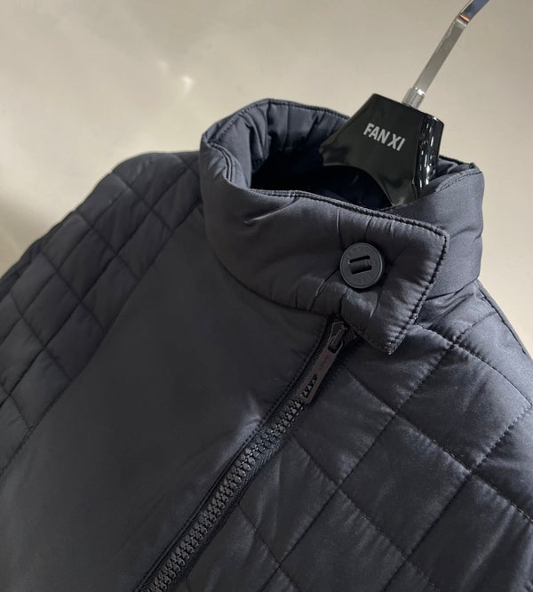 HM 25 Long Coat Blue Black Polyester 264290