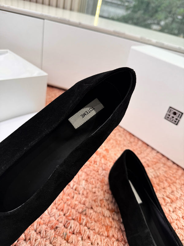 Totem Ballerinas Black Suede 760435