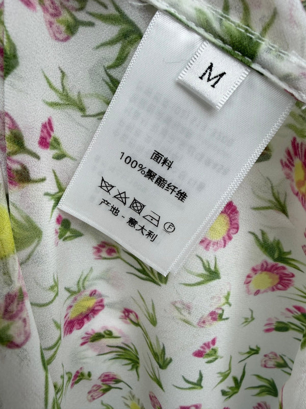 CD 26s Print Long-Sleeve Shirt White Polyester 367039