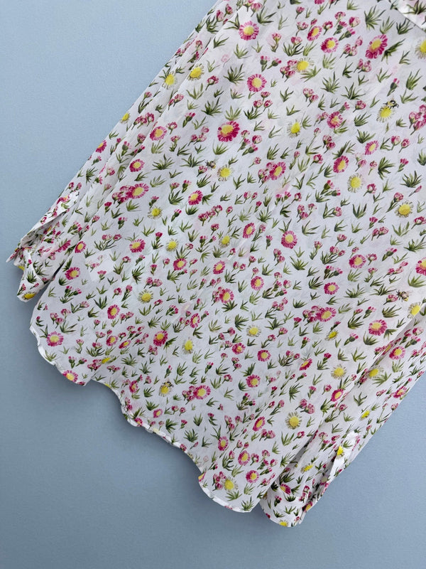 CD 26s Print Long-Sleeve Shirt White Polyester 367039