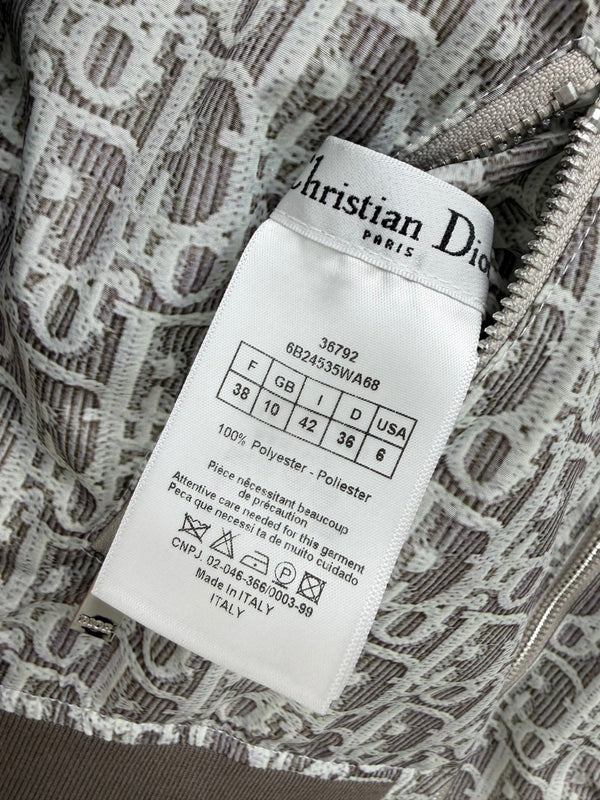 CD Oblique Bomber Jacquard Pattern Polyester 366998