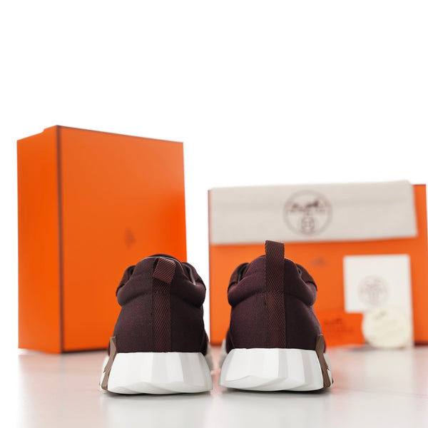 HM Sneaker da uomo Bouncing in tessuto scamosciato color cioccolato 688615