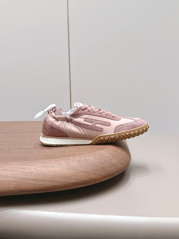 HM 26s Bouncing Sneakers Pink Nylon Suede