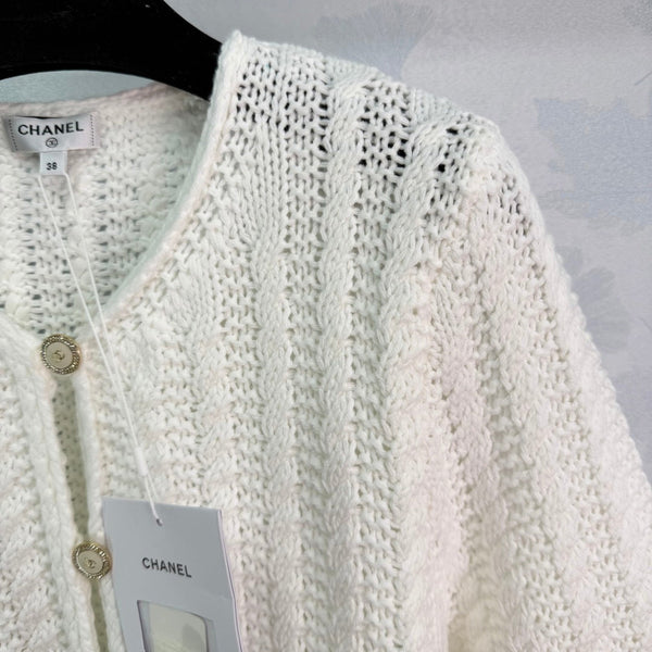 Gilet en maille blanc CC 26S 345133