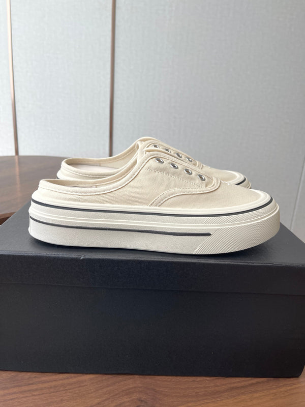 CC 26s Slip-On Platform Ivory Canvas 727466
