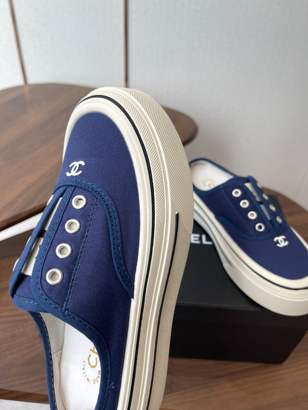 CC 26s Slip-On Platform Blue Canvas 727468