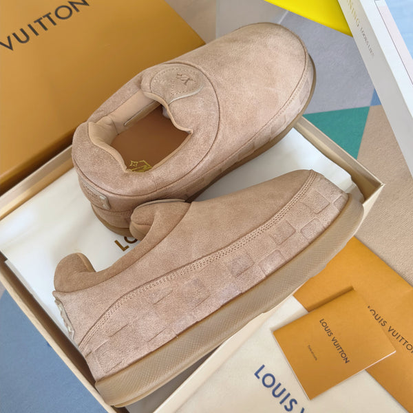 LV Yeti Slip On 20mm Cameo Embossed Damier Graphine Suede 459764