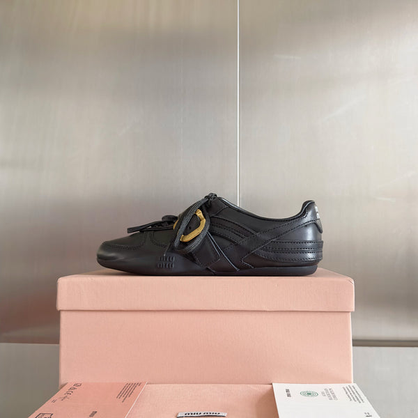 Miu Sneakers With Bucklee Black Leather 509755