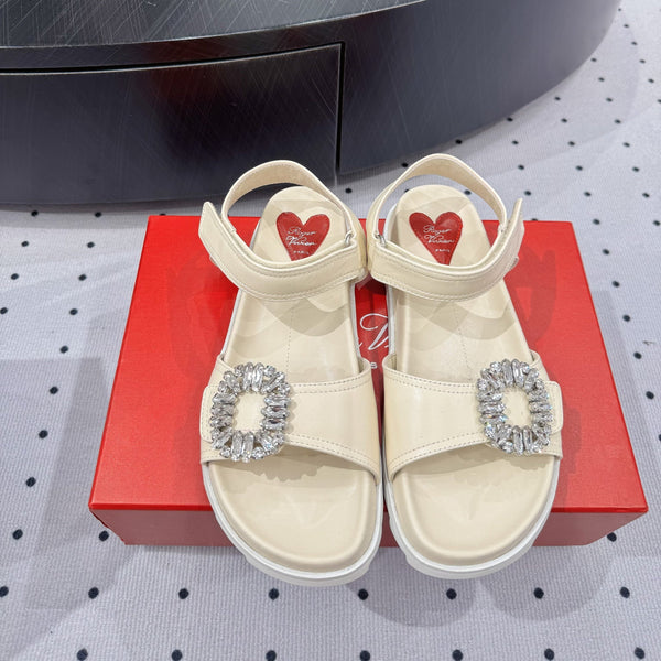 Viv 25 PlatForm Sandals Milky White Sheepskin 295959