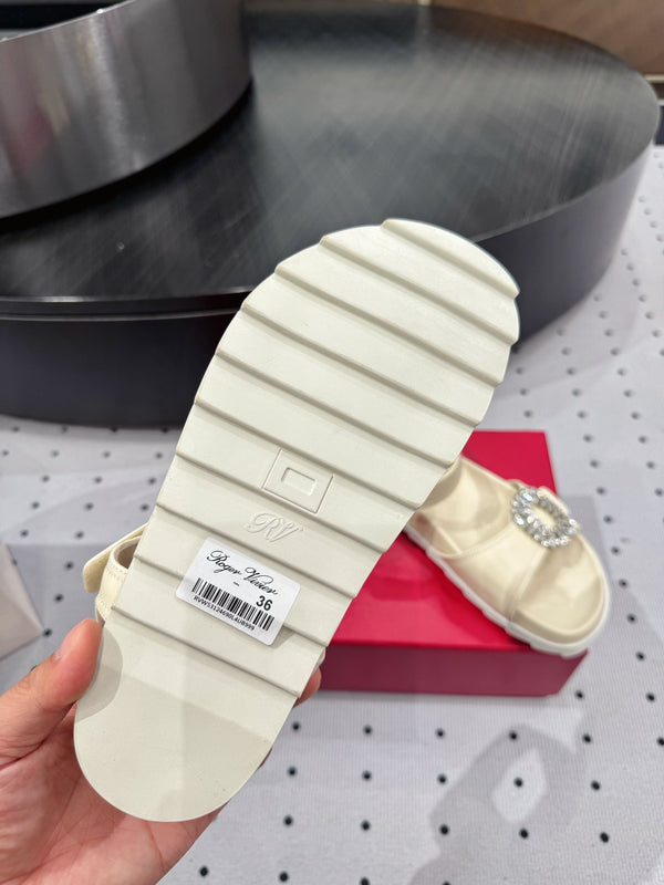 Viv 25 PlatForm Sandals Milky White Sheepskin 295959