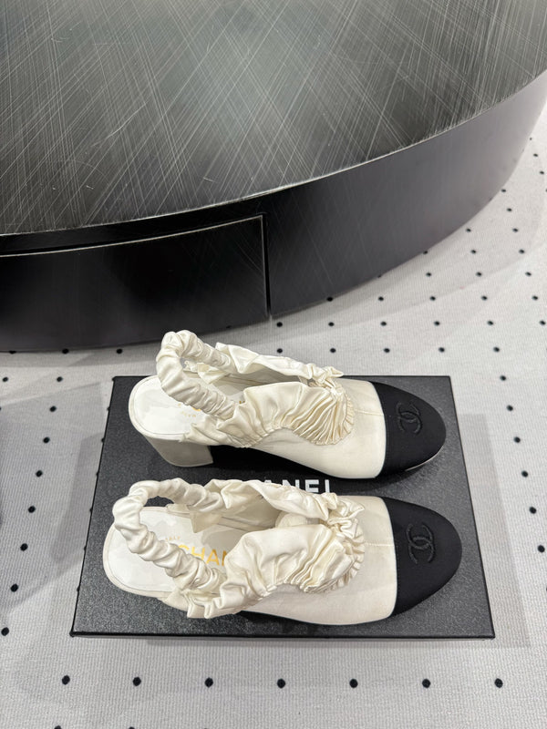 CC 25 Slingback White Silk 306332