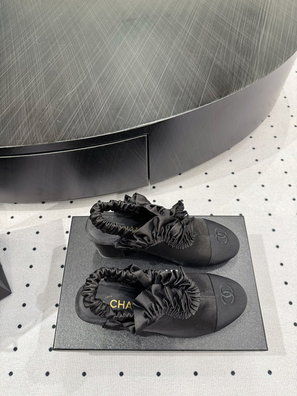 CC 25 Slingback Nero Seta 306333