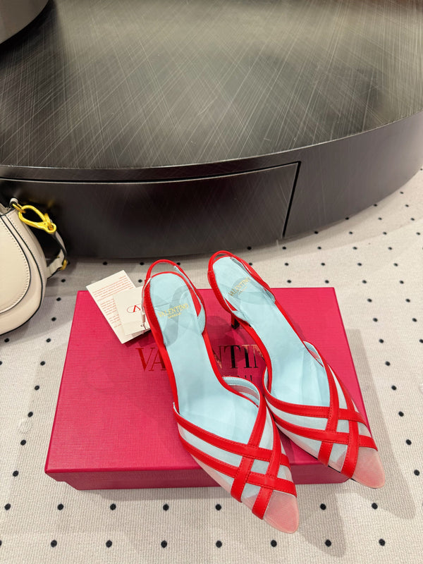 VT 25 Mesh Slingback Red Sheepskin 321568