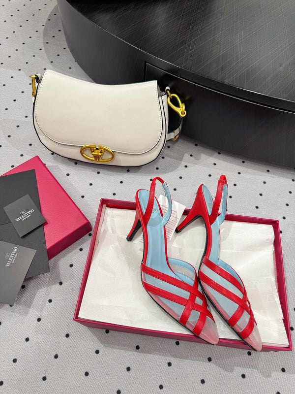 VT 25 Mesh Slingback Red Sheepskin 321568