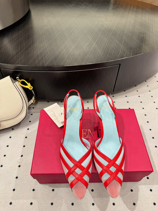 VT 25 Mesh Slingback Red Sheepskin 321568