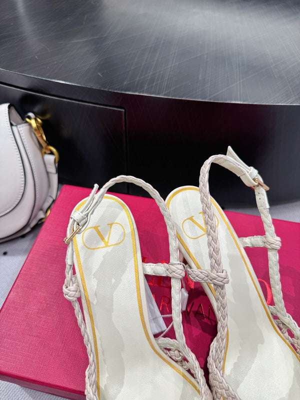 VT 25 Weaving Slingback Beige Sheepskin 326697