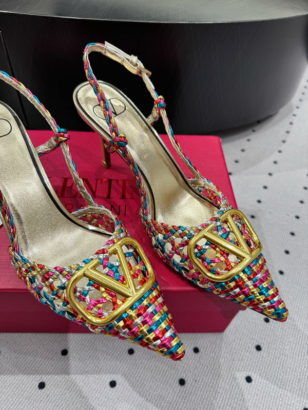 VT 25 Weaving Slingback Mutilcolor Sheepskin 326700