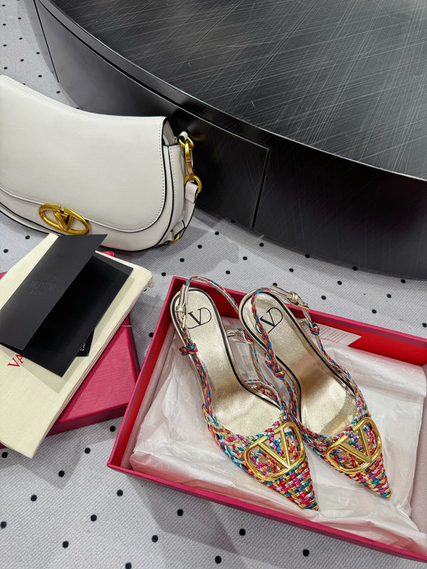 VT 25 Weaving Slingback Mutilcolor Sheepskin 326700