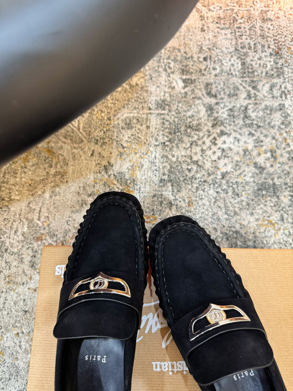 CL Mocallista Loafers Black Suede 637428